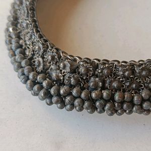 Silver Oxidise Choker Imitation Jewelry