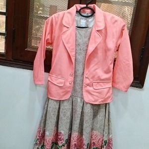 Beautiful Party Wear Dress For Girls With Jacket