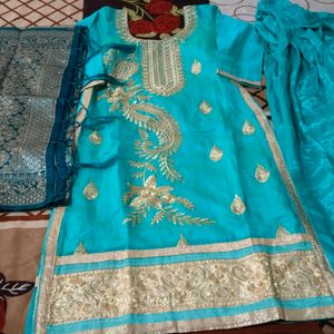 Party Wear Punjabi Suit Patiyala Salwar Set