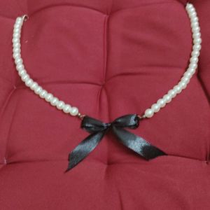 pinterest ribbon pearl necklace