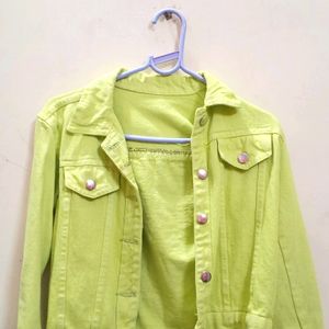 Neon  Denim Jacket