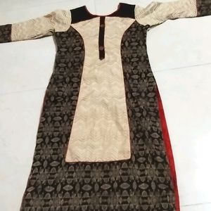 Pure Cotton Fabric Formal Kurti