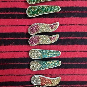 Glittery Shiny Multicolour Tiktik Clips