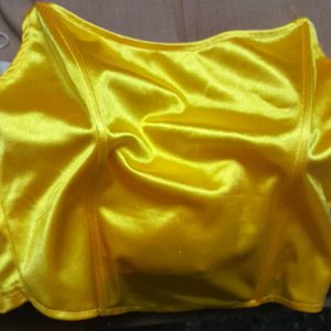 Yellow Tube Top(no Sleeves,no Straps)