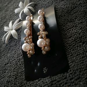 Hair Pin With Pearls And Gems