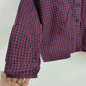 Red and Black Checkered  Shirt