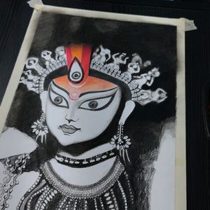 Durga Maa Orignal Hand Made Portrait