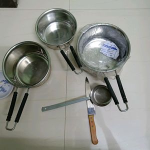 Steel Utensil Set 5 Nos