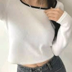 Pinterest Crochet Snow White Pullover Top