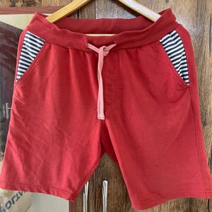 Mast & Harbour Men Rust Red Regular Fit Shorts