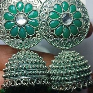 Rama Green Earrings