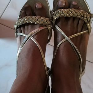 Brand New Silver Heels Shoes