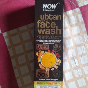 Wow Ubtan In Built Brush Face Wash