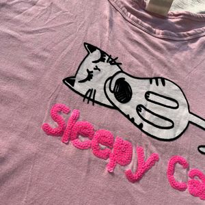 Sleepy Cat T- Shirt 😍