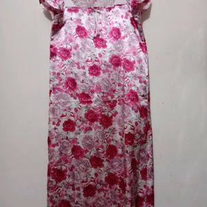 Women Flower Print Nighty