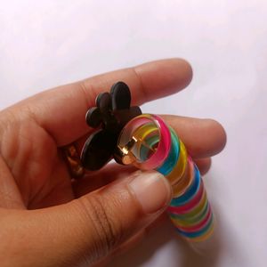 COLOURFUL HAIRSPIRAL CLIPS