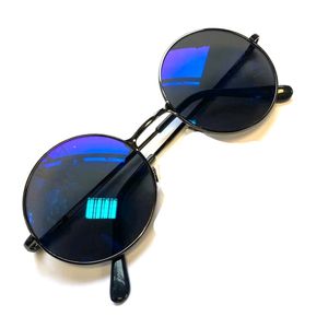 ROUND GLASS BLUE SHADES