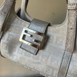 Fendi Metallic Tote Bag