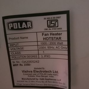 Hotstar Fan Heater