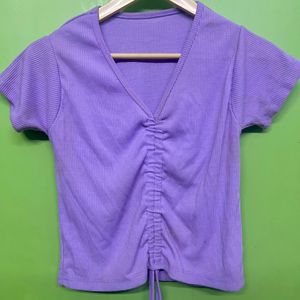 Lavender Crop Top