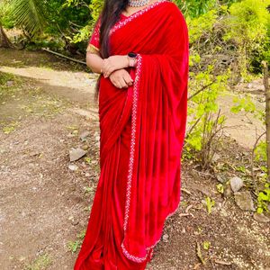 Velvet Saree