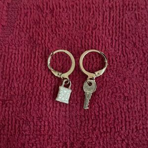 Lock And Key Earrings