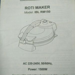 Imported Made In China Brand New Roti Maker