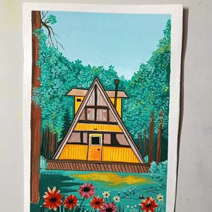 Cottage Painting (Sheet)