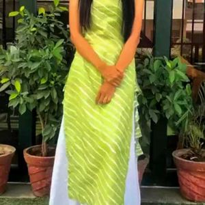 Fluorescent Green Kurti