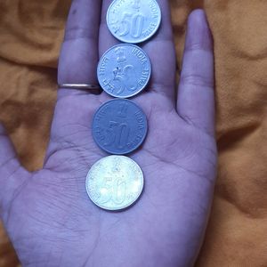 50paise Old Coins (Packof 4)