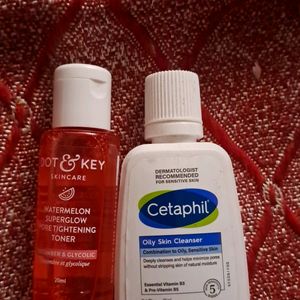 Cetaphil Cleanser And Dot &key Toner