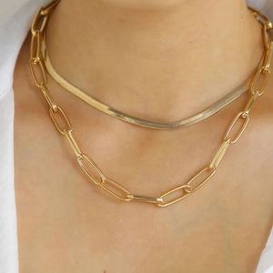 Zara Paper Clip Necklace