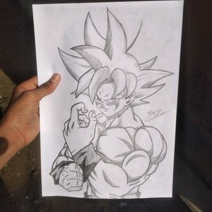 Goku Pencil Drawing