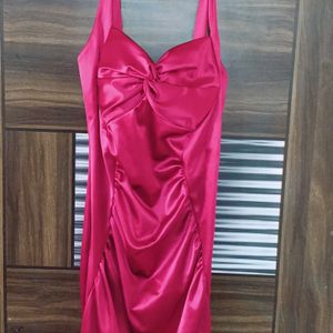 Rose Colour Bodycon Dress