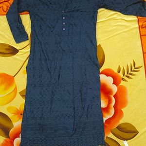 Navy Blue Kurta