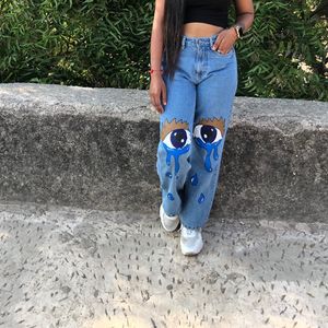 Hand Painted Jeans