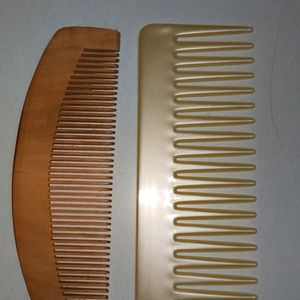 Wooden Comb & Big Tooth plasticComb