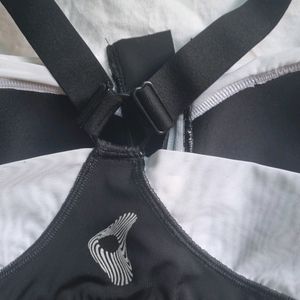 Black And White Gym Bra