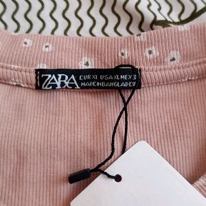 Peach Coloured Zara Bodycon Dress