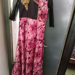 Pink Colour Gown