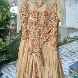 Golden Women Gown