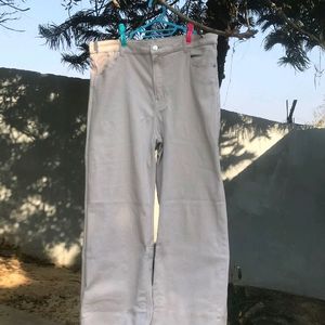 H&M wide-twill trousers