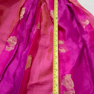 Banarsi Pink Gown Or Anarkali Kurti