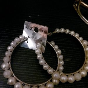 Glam Up Your Look With Pearl Hoops