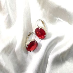 Red Stone Earings