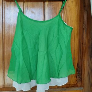 Fluorescent Green Top For Women