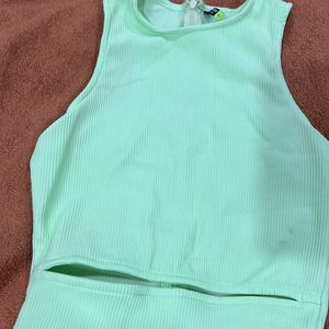 Neon Green Crop Top