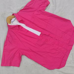Hot Pink Oversized Shirt