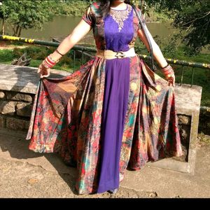 Multicolored Ethnic Gown