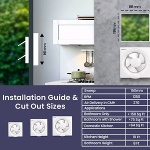 Bajaj Maxima DX Exust Fan 200 Mm